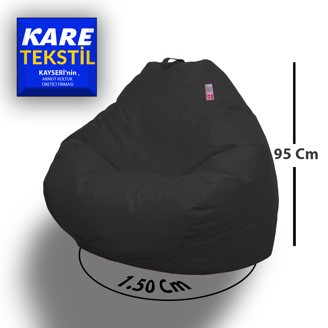 Damla Siyah Armut Koltuk