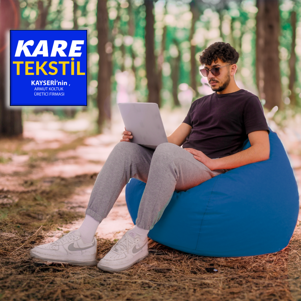 Damla Mavi Armut Koltuk