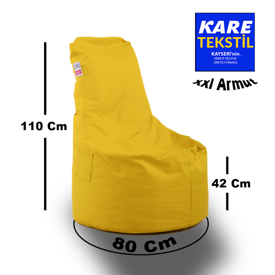 XXL Sarı ArmutKoltuk