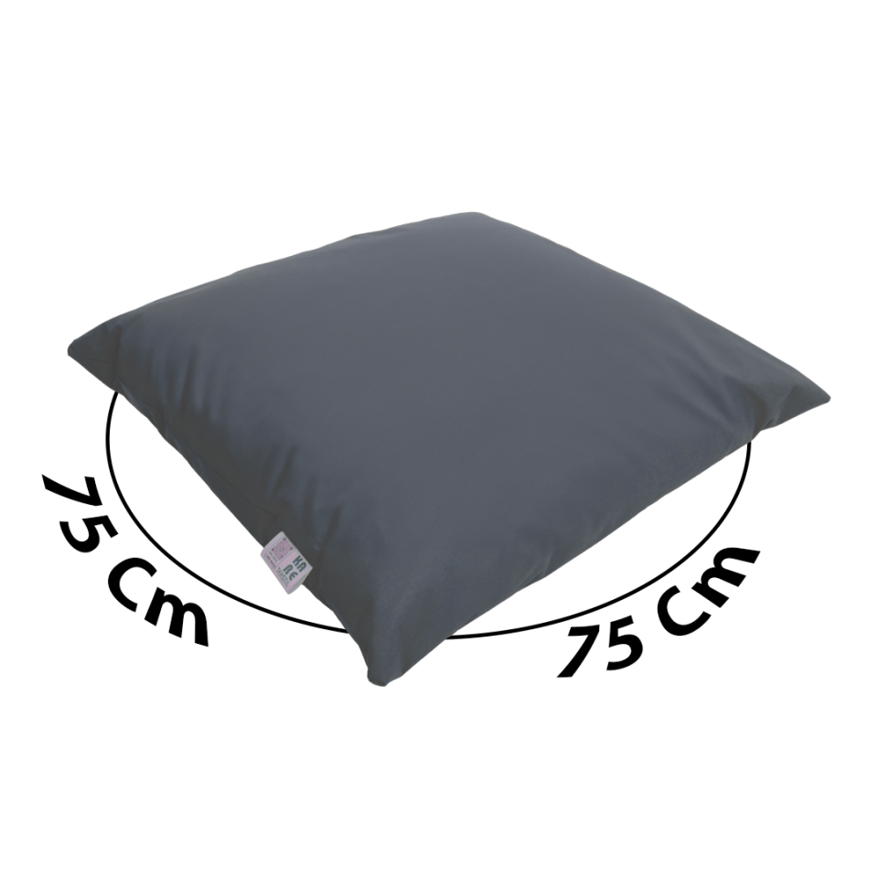 Yer Minderi Gri 75x75 cm KareTekstil